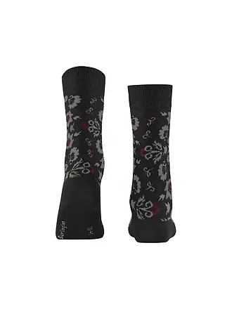BURLINGTON | Chaussettes femme VELVET BLOOMS 36-41 barolo | schwarz